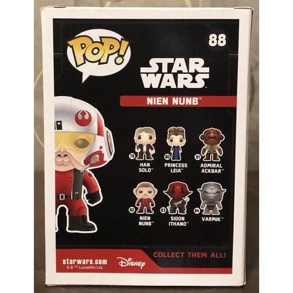 Funko Pop! Star Wars: Nien Nunb #88 GameStop Exclusive Vinyl Figure Bobblehead - Picture 5 of 12